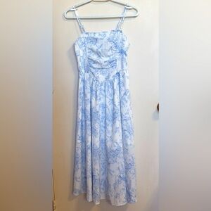 Stylish Blue and White Dress